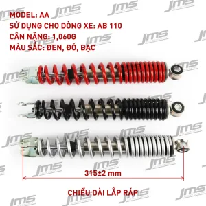 GIẢM XÓC SAU CHO XE HONDA AB 110CC Chính Hãng - PHUỘC SAU XE AB110